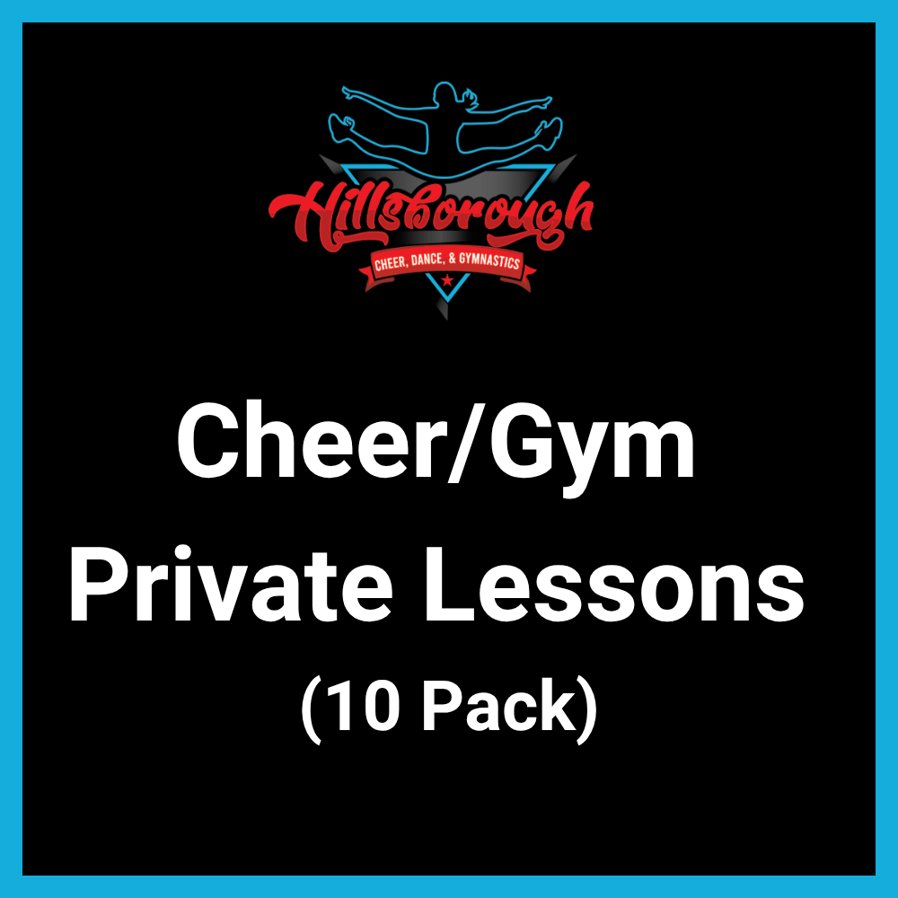 Cheer/Gymnastics Private Lesson (45 Minutes) 10 Pack
